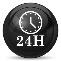24H clock icon