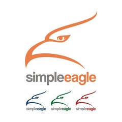 Simple Logo Design Eagle Head