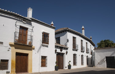 Fototapeta na wymiar Paseo por las calles del municipio de Ronda en la provincia de Málaga, Andalucía