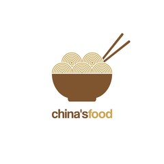 Simple Chinese Food Design Logo Icon