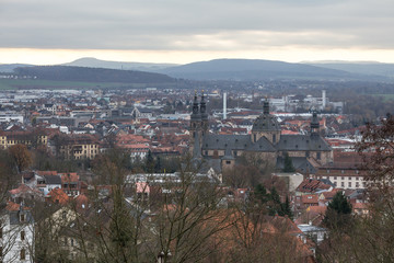 fulda city in germany from above