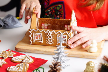 Making of gingerbread house