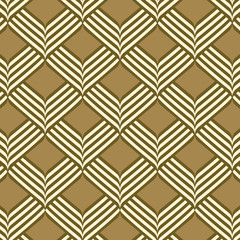 Abstract geometric ribbon pattern seamless background, Vector illustration