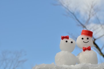 ふたりの雪だるま