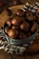 Raw Brown Organic Italian Chestnuts