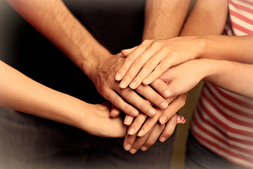 Fototapeta premium United hands close up