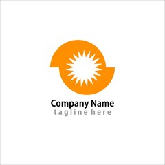 Obraz premium Sun logo icon Vector