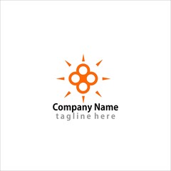 Sun logo icon Vector