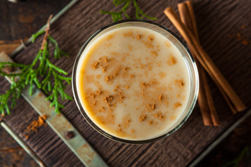 Cold Refreshing Eggnog Drink