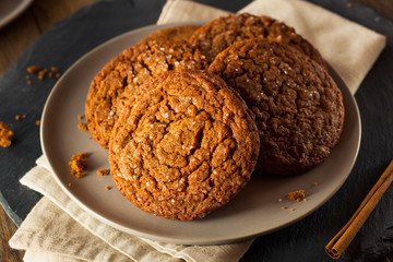 Warm Homemade Gingersnap Cookies