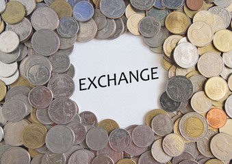 Thai Baht or Coins texture for use background