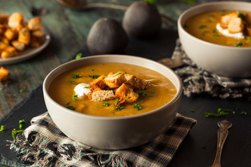 Homemade Hot Butternut Squash Soup