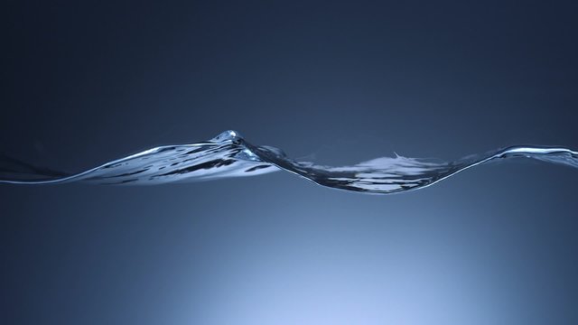 Water surface wave shooting with high speed camera.