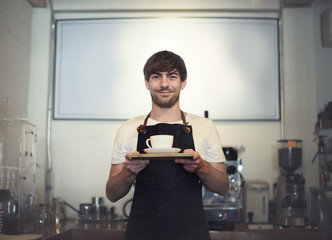 Barista Cafe Making Coffee Preparation Service Concept