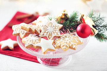 Beautiful cookies with Christmas decor