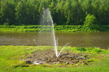 Fountain on the river Ai.