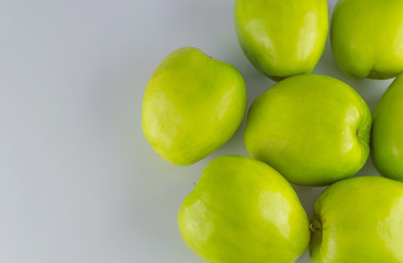 monkey apple sweet fruit isolate on gray background