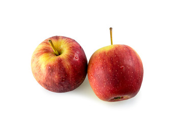 Red apple isolated on white background