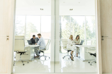 Fototapeta premium Multiethnic people working in the office