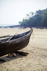 Old boat in Agonda, Goa, India
