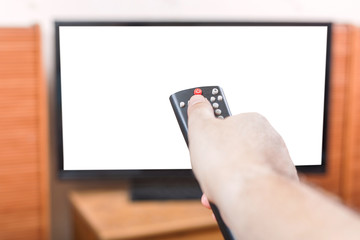 turn off TV with cut out screen by remote control