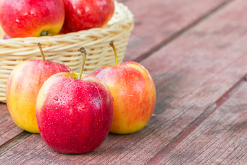 Fototapeta na wymiar Fresh Apples for healthy