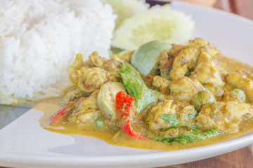Green Curry With Chicken Recipes. Thai food
