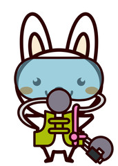 スキューバダイビングをする動物シリーズ