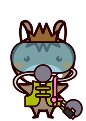 スキューバダイビングをする動物シリーズ