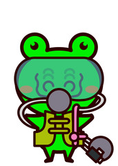 スキューバダイビングをする動物シリーズ