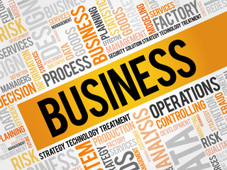 BUSINESS word cloud, business concept
