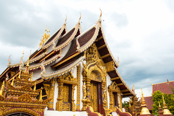 Temple Monthian at Chiangmai Thailand for buddhism culture