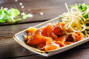 salmon appetizer