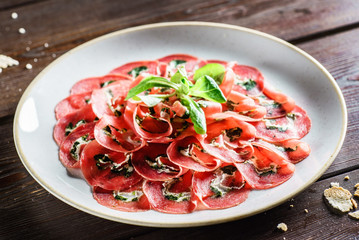 meat carpaccio