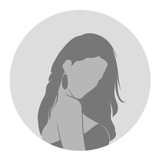 Female Profile Picture Placeholder. Vector illustration. Design