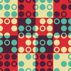 Seamless Circle and Square Pattern