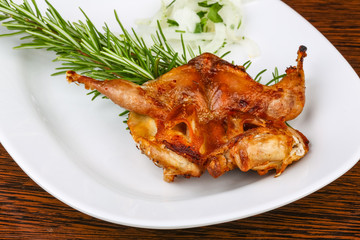Grilled quail