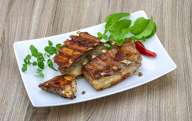 Grilled lamb ribs