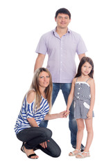 Obraz premium Parents with little daughter