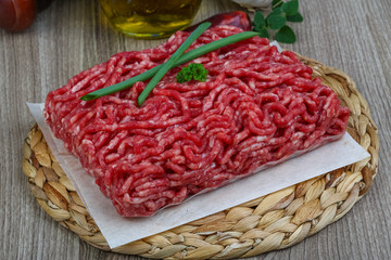 Minced beef meat
