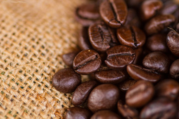 Canvas and Coffee Beans Photo Background