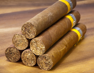The Cuban cigars, hand made