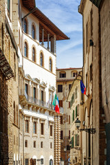 The Via della Ninna street (Lullaby street) in Florence, Italy