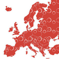 Mappa Europa 3D texture