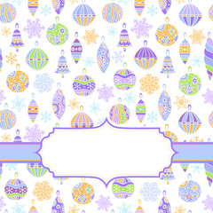 Background with multicolored balls