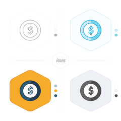 coin icon.vector illustration