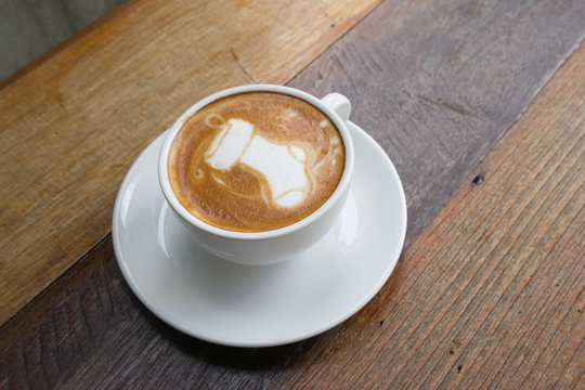 Latte Art Coffee Santa Sock