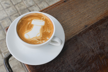 Latte Art Coffee Santa Sock