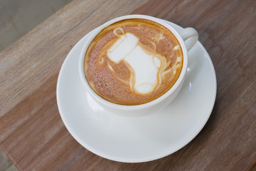 Latte Art Coffee Santa Sock