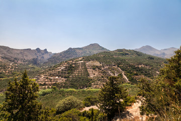 Fototapeta na wymiar В горах Крита. Крит. Греция
